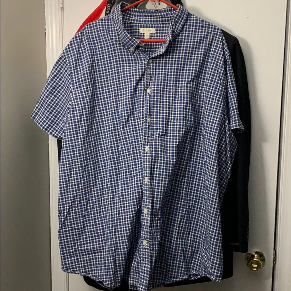 Sonoma Short Sleeve Button Down Shirt (4XL)